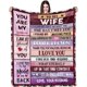 thumbnail image 1 of LHSHID Blanket Gifts for Wife Romantic Anniversary Birthday Gifts for Wife Her I Love You Presents for Wife from Husband to My Wife Warm Gifts for Christmas Valentine's Mother's Day, 1 of 7