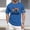 Blue, variant on YNGKMEA 250 Years Anniversary Shirts for Men American Flag Patriotic Short Sleeve Tops 4th Of July Crew Neck Pullover Fashion 250th Birthday T-Shirt Black 5XL