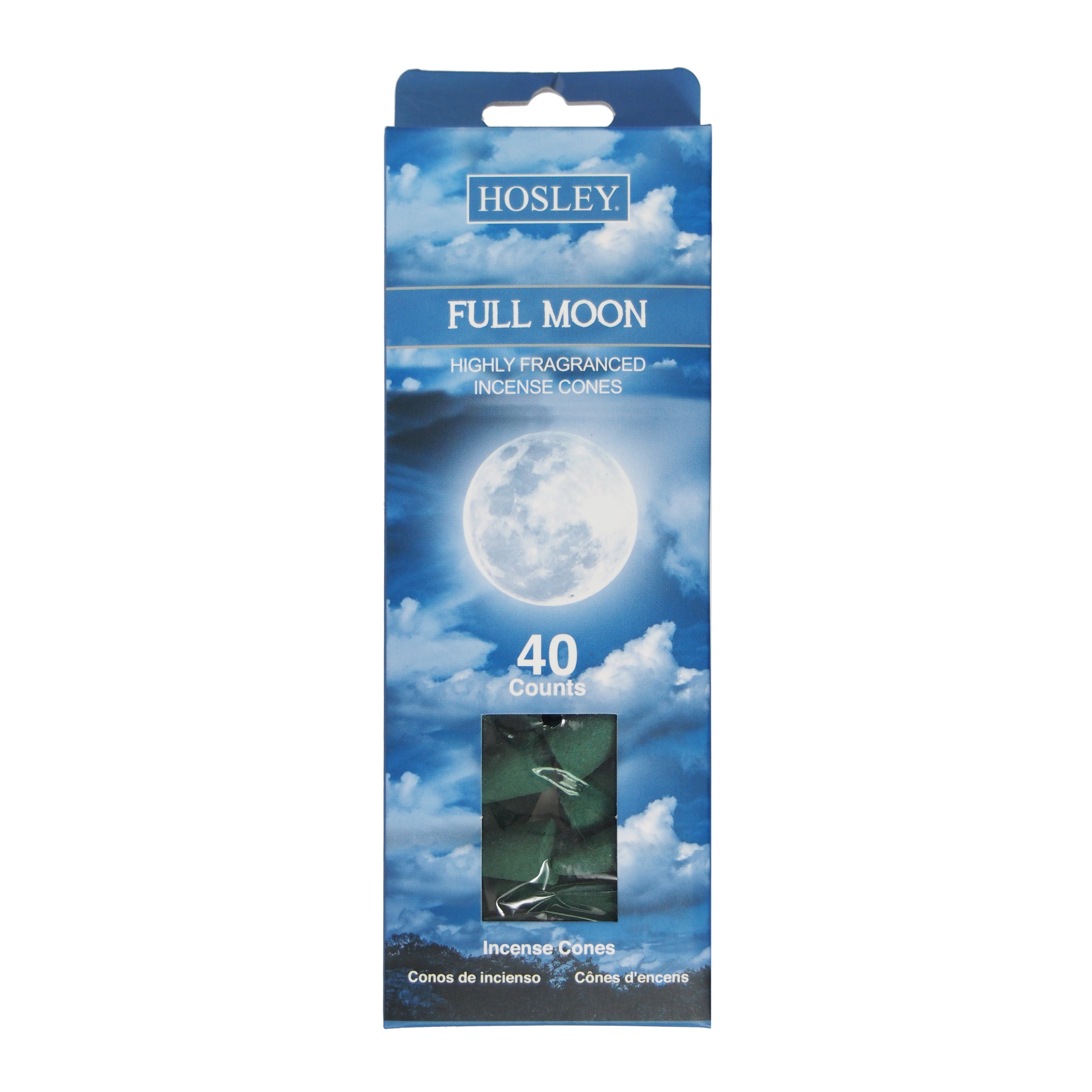 HOSLEY 40ct incense cone, Full Moon