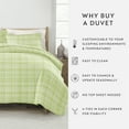 thumbnail image 4 of Duvet Cover Set - Ultra Soft & Breathable - Moss Polka Dot and Striped for Twin Size Bedding by Comfort Canopy, 4 of 13