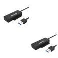 thumbnail image 3 of Inteprter Cable adaptador Maiwo USB a SATA HDD para oficina en casa, convertidor de disco duro de 2,5 pulgadas de velocidad rápida, carcasa de plástico Negro 2piezas, 3 of 6