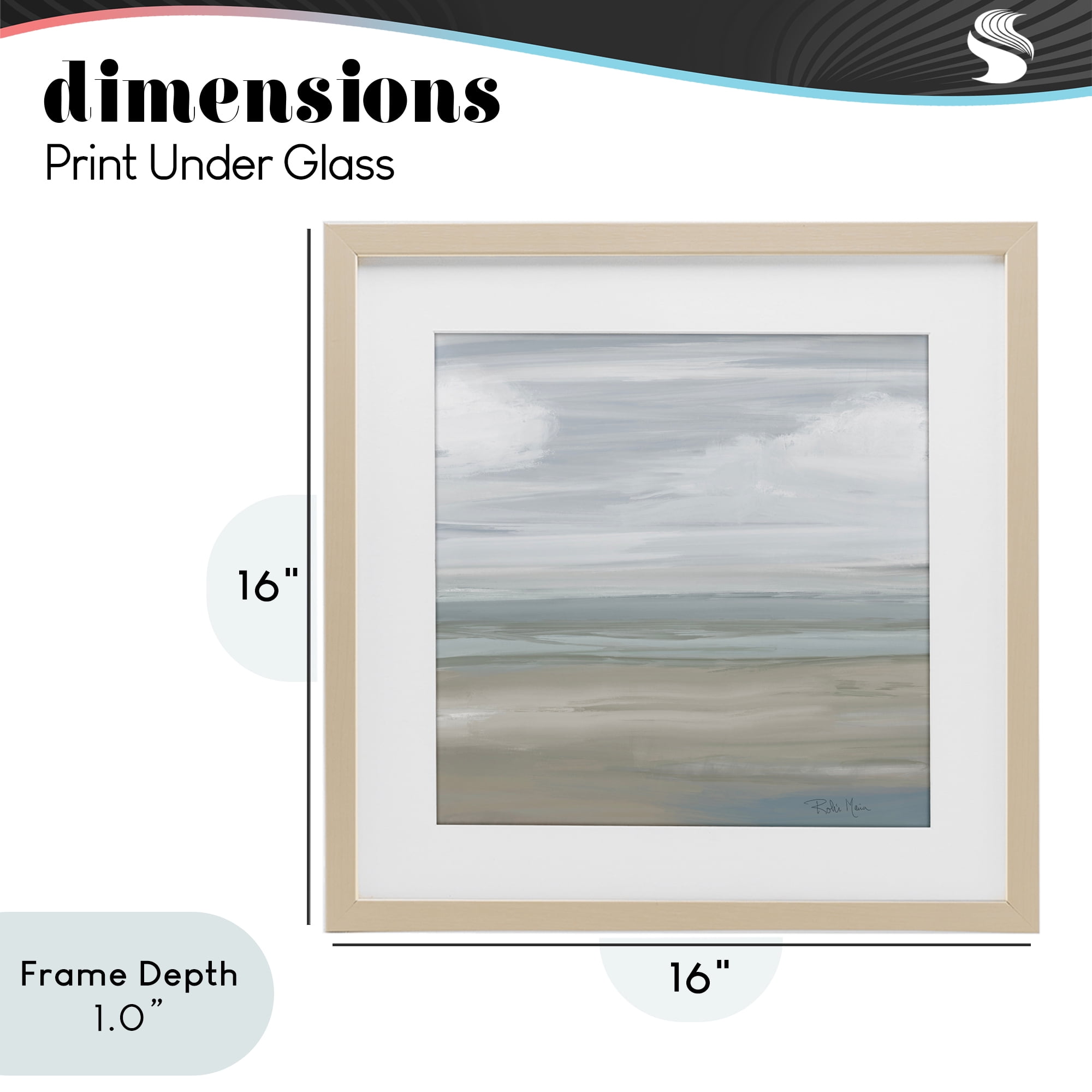Stupell Industries Another Day Peaceful Landscape Birch Framed Print Under Glass, design by Robin Maria