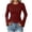 Wine, variant on Aezemi Womens Flare Long Sleeve Shirts Fashion Ribbed Round Neck Slim Fit Casual Daily Tops Spring Fall Outerwear Trendy Casual Comfy All Match Tees S