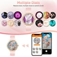 thumbnail image 3 of EIGIIS KE8 Smartwatch for Women, 250mAh Battery Life Watch with Customized Watch Faces, 1.27in TFT Touch Screen Watch with Wireless Calling Compatible with iOS Android, 1pc, 3 of 9