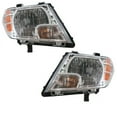 thumbnail image 2 of CAPA For 09-21 Frontier Truck Headlight Headlamp Head Light Lamp w/Bulb PAIR SET, 2 of 5