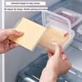 thumbnail image 3 of 4Pcs Butter Cheese Storage Box Portable Fresh Fruit Veggie Food Snack Container, 3 of 6