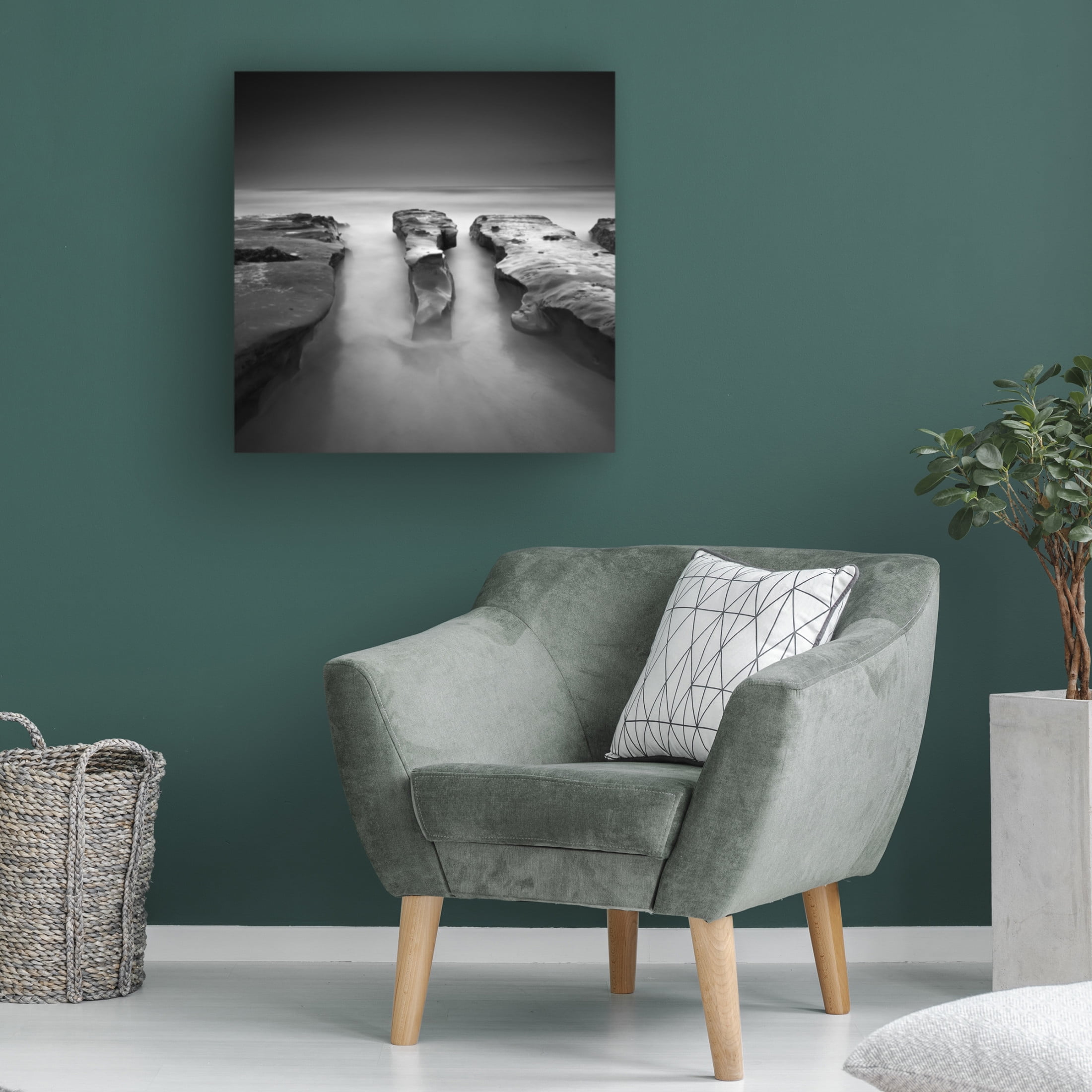 Canvas Wall Art - Yi Fan 'Isolated' Wall Art for Living Room, Bedroom, or Office Décor by Trademark Fine Art - 18 x 18 Inches