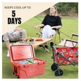 thumbnail image 6 of 65QT Portable Cooler, Outdoor Camping Ice Chest with Wheels - 5-Day Ice Retention Red + Garden & Outdoor + ABS + Plastic, 6 of 7