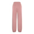 thumbnail image 7 of Ashirexll Wide Leg Pants Winter Women Pants Fashion Casual Solid Elastic Waist Long Straight Leg Trousers, 7 of 7