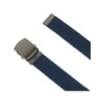 thumbnail image 2 of CTM Ribbed Fabric Belt with Nickel Buckle, 2 of 2
