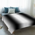 thumbnail image 4 of White Black Blanket Soft Cozy Warm Throw Blanket for Couch, Plush Fuzzy Flannel Fleece Blankets for Sofa, Modern Gradient Vertical Stripes Geometric Bed Blankets Lightweight Gifts for Women, 40"x50", 4 of 9