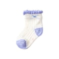thumbnail image 4 of QTBIUQ Toddler Girls Socks Cute Cartoon Flower Pattern Breathable Mesh Kids Non-slip Cotton Socks, 4 of 6