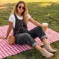 thumbnail image 7 of Dwralegc Denim Jumpsuit for Women Summer Loose Sleeveless Adjustable Strap Bib Overalls Jeans Fashion Distressed Ripped Wide Leg Baggy Vintage Rompers with Pockets Black S, 7 of 7