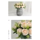 thumbnail image 3 of Flores artificiales, flores falsas, flores de imitación, juego de regalo para mujer, hermosas flores artificiales de seda falsas, ramo de boda de San Valentín, decoración nupcial, el soporte, 3 of 4