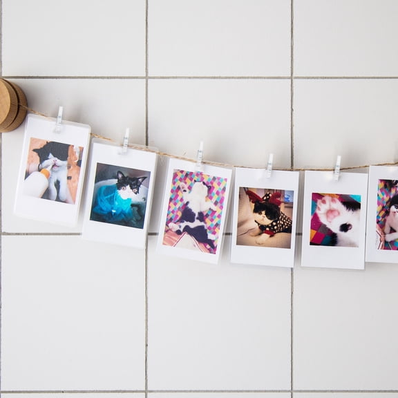 OATIPHO 100 Pcs Clear Mini Clips Plastic Paper Clips for Photo Display Clamps General Users