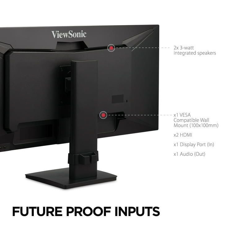 VA3456-MHDJ 34 1440p IPS Ultra-wide Monitor with HDMI, VGA and Ergonomic  Stand