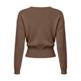 thumbnail image 4 of Womens Deep V Neck Long Sleeve Shirts Ruched Wrap Top Slim Fit Cinched Waist, Dressy Casual Blouses for Office Work, Travel Party Date Night Going Out Outfits, 4 of 9