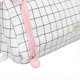 thumbnail image 3 of Canvas Pencil Case Dual Layer Large Capacity Pencil Bag Lovely Portable Pencil Pouch for Students Black and White Check, 3 of 3