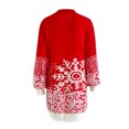 thumbnail image 3 of Christmas Sweater Dress for Women 2025 Lattern Sleeve Crewneck Snowflake Xmas Knitted Pullover Sweater Jumper Tops, 3 of 7