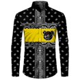 thumbnail image 1 of Camisa a cuadros retro para hombre Camisa de manga larga de temporada Ropa casual para exteriores para hombre Camisa de estilo étnico para exteriores Camisa con solapa y botones, 1 of 6