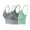 Green, variant on 4 Pcs Bralette for Women V Neck Camisole Adjustable Spaghetti Strap Crop Top Half Top