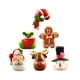 thumbnail image 1 of 6 piezas de colgante navideño de resina, colgante para manualidades DIY, adorno decorativo de mesa para Adornos, 1 of 9