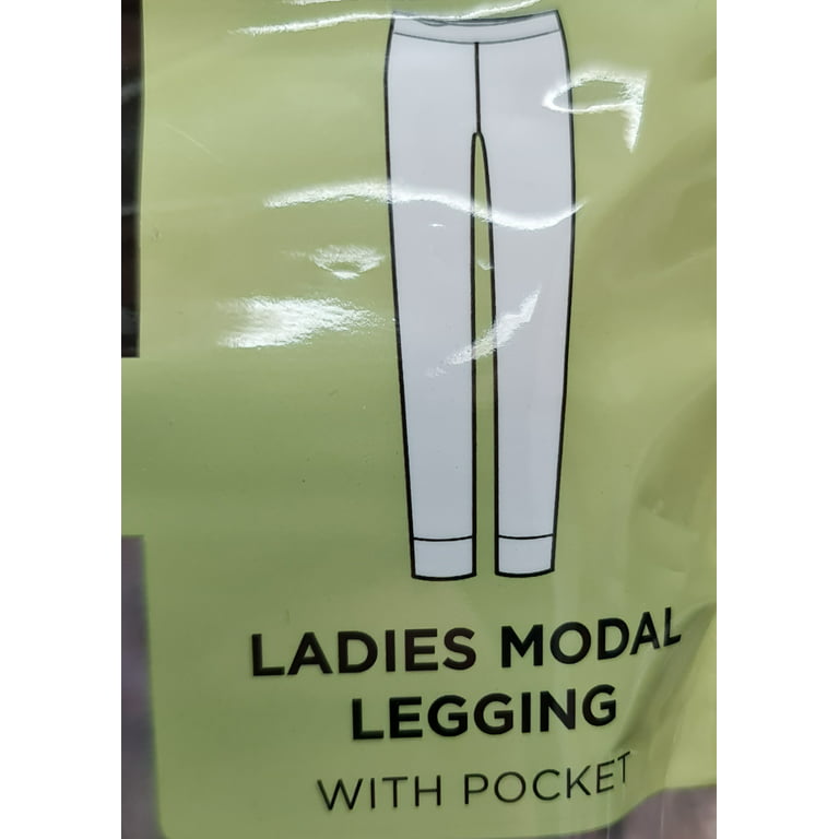 Cuddl Duds Warm Layer Ultra Soft Modal Women’s Leggings - Black - Size XXL  (22-24)