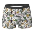 thumbnail image 6 of Men's Boxer Briefs, Vintage Hummingbird Flower Soft Comfy Mens Underwear Boxer Briefs Breathable With Widen Waist, 6 of 7