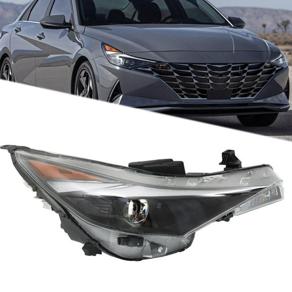 Headlight Assembly For 2021-2022 Hyundai Elantra Headlamp Passenger Side Halogen
