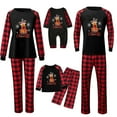 thumbnail image 1 of Penkiiy Pyjamas de Noël pour la Famille Ensemble de Pyjamas Assortis, Pyjamas de Noël à Carreaux Rouges avec Rennes pour Femmes Hommes Enfants Noir 2 Ans, 1 of 8