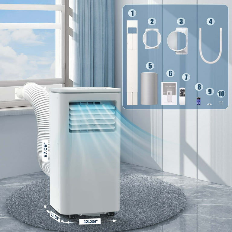 RWFLAME Portable Air Conditioner8000 BTU Powerful Home AC Unit