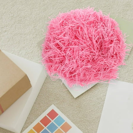 Masteelf 1 Bag Pink Shredded Paper Fillers Crinkle Cut Confetti for Basket Filling Present Box Packaging Craft Projects