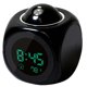 thumbnail image 1 of Seitruly 1 Uds proyección Digital tiempo LCD Snooze reloj campana alarma pantalla retroiluminación LED proyector hogar reloj retroiluminación reloj de Cables de audio/vídeo negro, 1 of 7