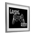 thumbnail image 3 of Stupell Industries Gaming Room Black Controller Gray Framed Print Under Glass, design by Kim Allen, 3 of 9