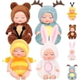 thumbnail image 1 of Set de muñecas bebé SwankyStyle de 4 piezas, mini muñecas de 10 cm, 1 of 1