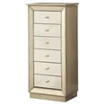 thumbnail image 4 of ACME Talor Wooden Rectangular Jewelry Armoire with 6 Drawers in Antique Gold, 4 of 7