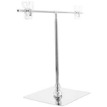 Adjustable Metal Banner Stand Poster Display Holder Shelves Standing Sign Stainless Steel Iron