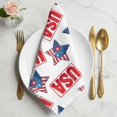 thumbnail image 2 of 250th Anniversary Cloth Napkins, 4th of July America Freedom Patriotic Washable and Reusable Dinner Napkins Set of 2, Table Napkin for Kitchen Party Birthday Wedding Hotel Housewarming 20"x20", 2 of 9