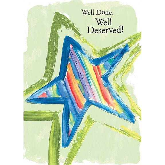 Congratulations Greeting Card (5" x 7") by Art from the Heart | 3 Pack   3 Envelopes (Well Done)