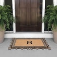 thumbnail image 2 of A1HC Natural Rubber & Coir Monogrammed Doormat 24x36 for Front Door, Durable Anti-Shed Outdoor Entrance Mat, Low Profile, Easy to Clean, Long Lasting Entry Rug, 2 of 7