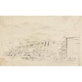 thumbnail image 3 of Cornelius Varley 18x13 Black Modern Framed Museum Art Print Titled - Study of a Stonewall and a Gate, 3 of 5