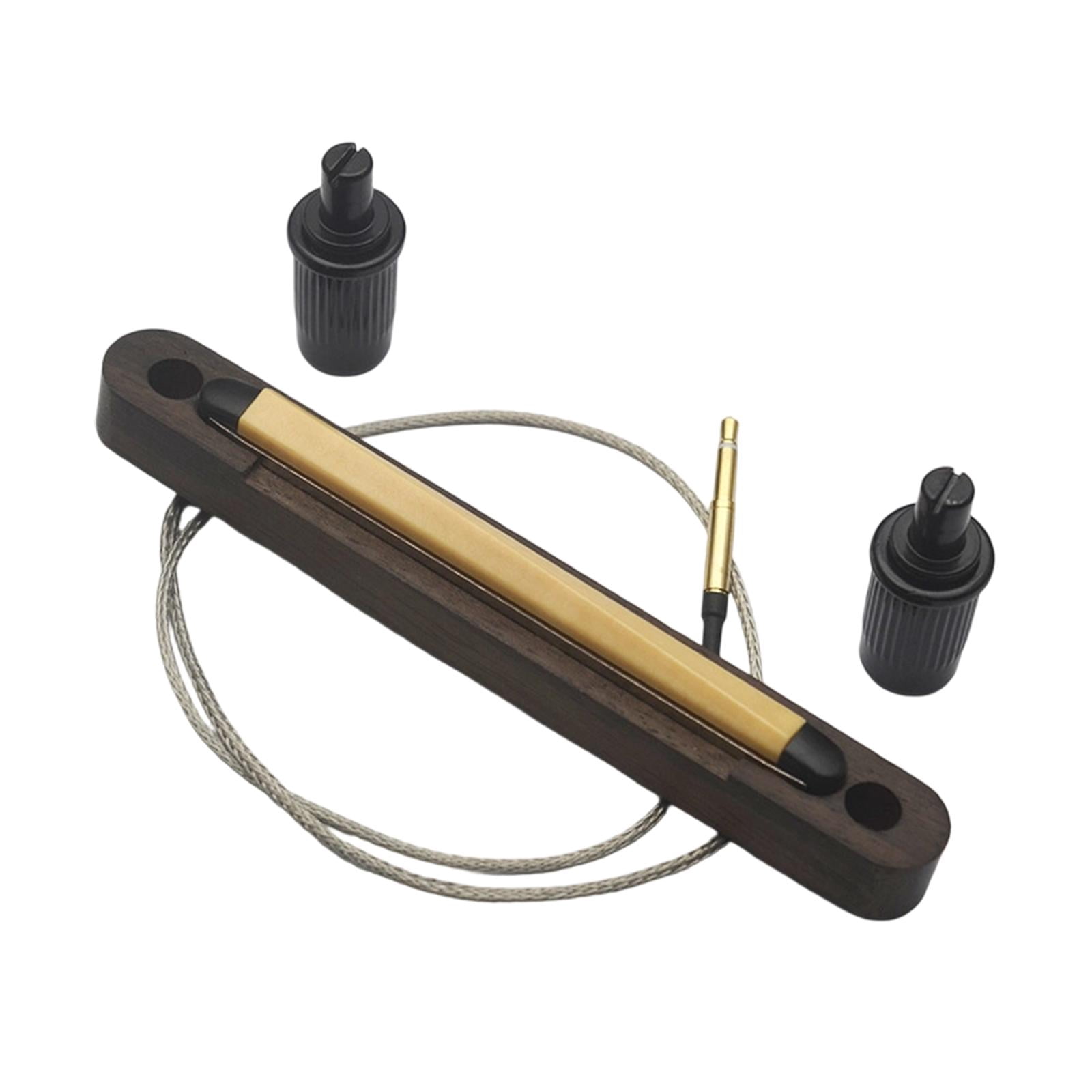 MERIGLARE Bass Pickup Acoustic Bass Piezo Pickup Bridge Saddle Pickup Strip 2.5mm Jack Connection Instrument Replacement for Musicians Rehearsal Room Recordings 6 string