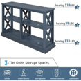 thumbnail image 3 of Hassch Console Table with 3-Tier Open Storage Spaces for Living Room, Entryway and Hallway,Navy Blue, 3 of 10