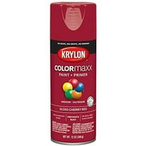 Krylon K05511007 12 Oz Cherry Red Gloss Colormaxx Spray Paint