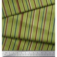 thumbnail image 2 of Soimoi Green Cotton Voile Fabric Vertical Stripe Fabric Prints By Yard 56 Inch Wide, 2 of 3