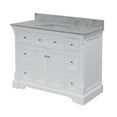 thumbnail image 5 of Sydney 48" Bathroom Vanity with White Cabinet and Carrara Marble Top, 5 of 6