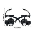 thumbnail image 3 of Lupas LED con diadema | Lentes intercambiables 10x, 15x, 20x y 25x | Lupas portátiles con doble luz LED | Reparación de joyas, mantenimiento de relojes y ayuda de lectura para personas con b, 3 of 5