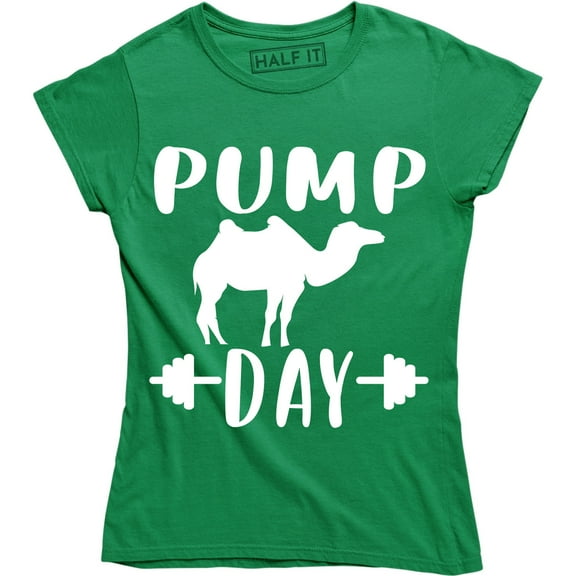 Pump Day WooHoo Graphic Workout Gym Fitness Women's T-Shirt