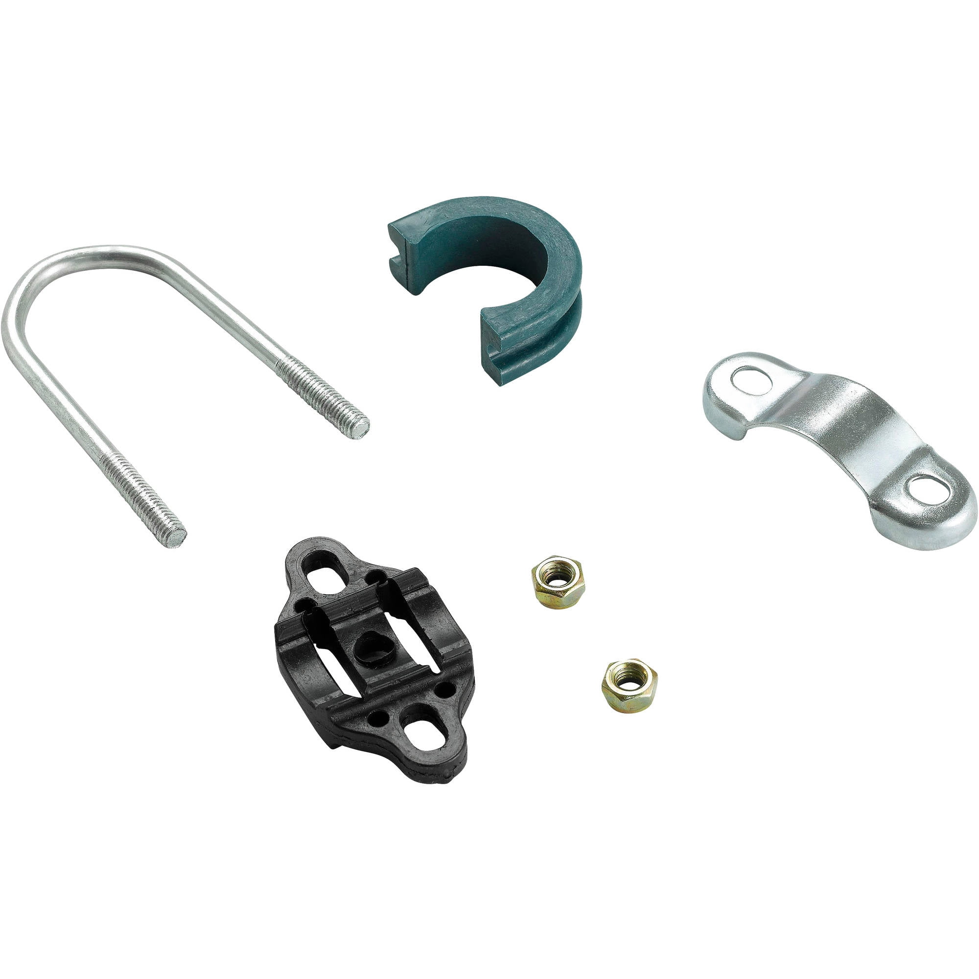 Pole fits for poles up to 1" diameter, and up to 1.5" diameter leg
