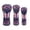 Purple Butterfly, variant on Uorisanigo Golf Club Head Covers Soft PU Leather Flower Dachshund Golf Driver Fairway Wood Hybrid Headcover Head Cover, 3 Pack Essential Accessories, Stain-Resistant